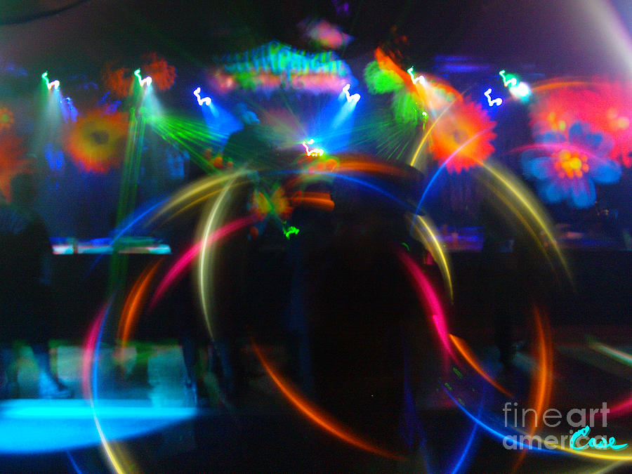 Music Photograph - High Frequency Glow by Feile Case