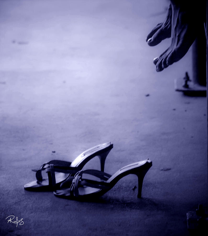 High Heel Shoes Photograph - High Heel Shoes Waiting In The Moonlight by Allan Rufus High Heel Shoes Photograph - High Heel Shoes Waiting In The Moonlight by Allan Rufus