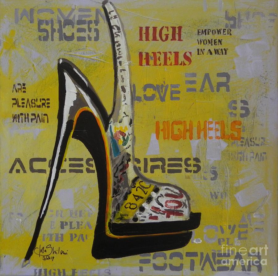 High Heels Painting - High Heels 1 by Jolanta Shiloni