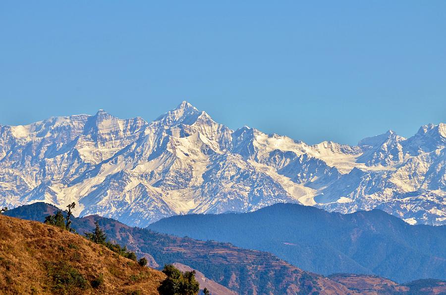 High Himalayas From Mussorie Road - India Photograph by Kim Bemis
