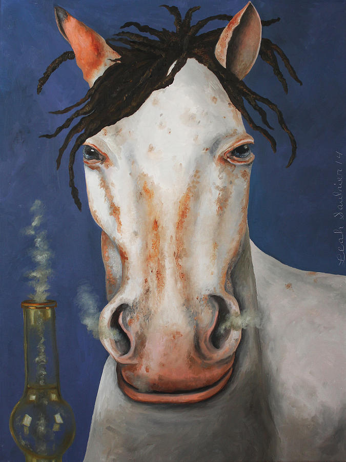 Cool Painting - High Horse by Leah Saulnier The Painting Maniac