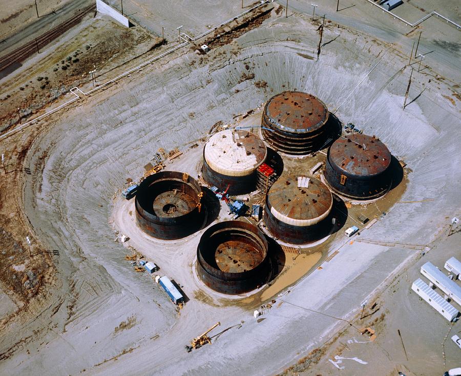 High-level Atomic Waste Storage Tanks Photograph by Us Department Of Energy/science Photo Library