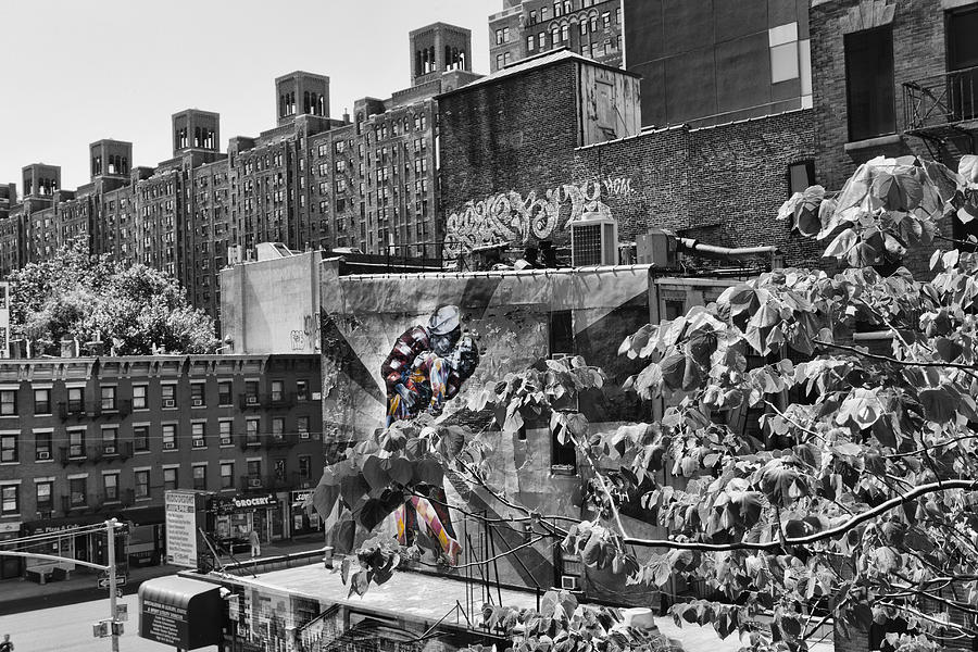 High Line Urban View Black and White Photograph by Evie Carrier