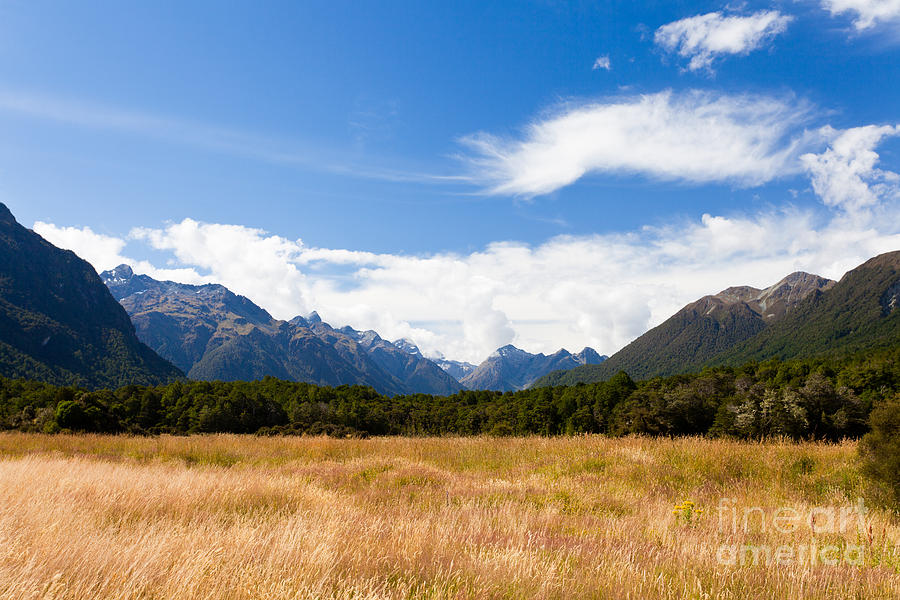High Peaks Of Eglinton Valley In Fjordland Np Nz Photograph