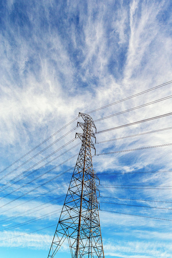 High Power Electric Tower And Power Photograph by Ron Koeberer High Power Electric Tower And Power Photograph by Ron Koeberer