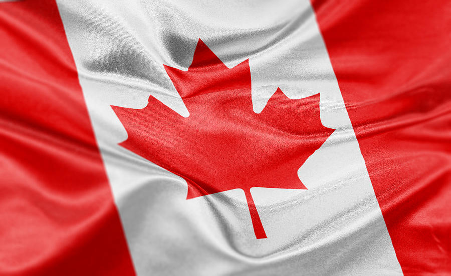 High resolution digital render of Canada flag Photograph by @ Mariano Sayno / husayno.com