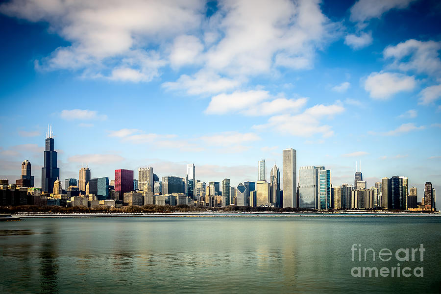 Chicago Photograph - High Resolution Large Photo of Chicago Skyline by Paul Velgos