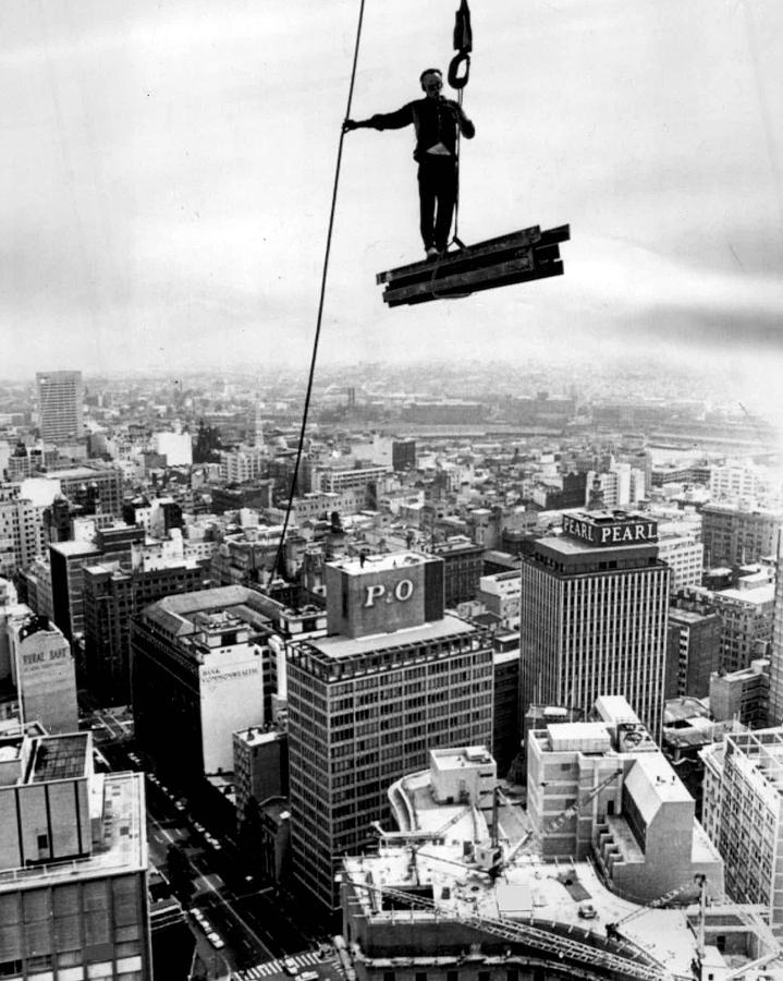 High Rise Construction Vintage Daredevil Photograph by Retro Images Archive