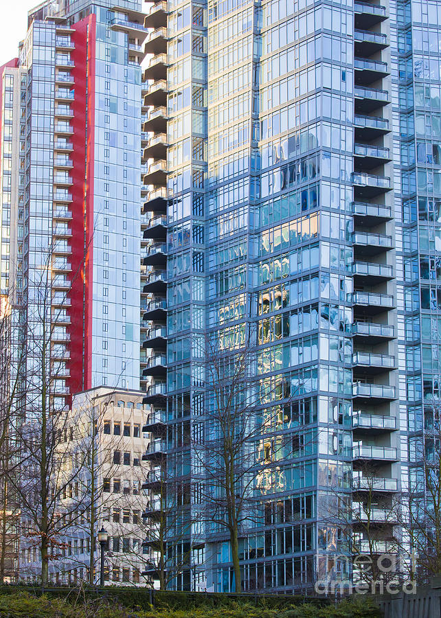 Architecture Photograph - High Rises in the Evening by Chris Dutton