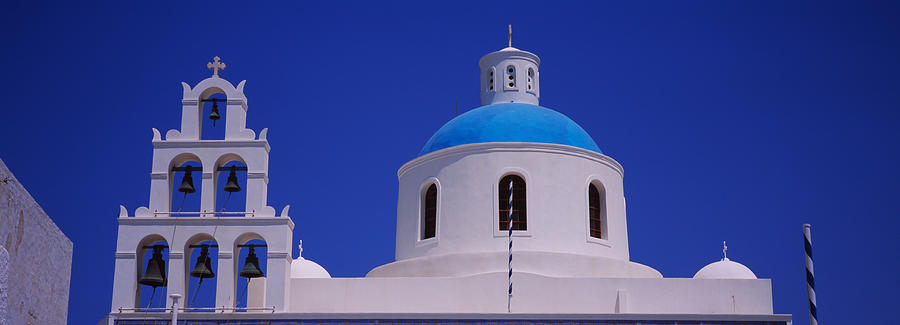 Architecture Photograph - High Section View Of A Church, Oia by Panoramic Images