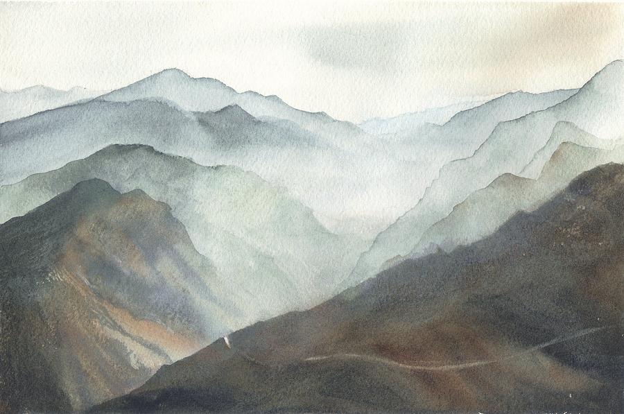High Sierras Painting by Amanda Amend