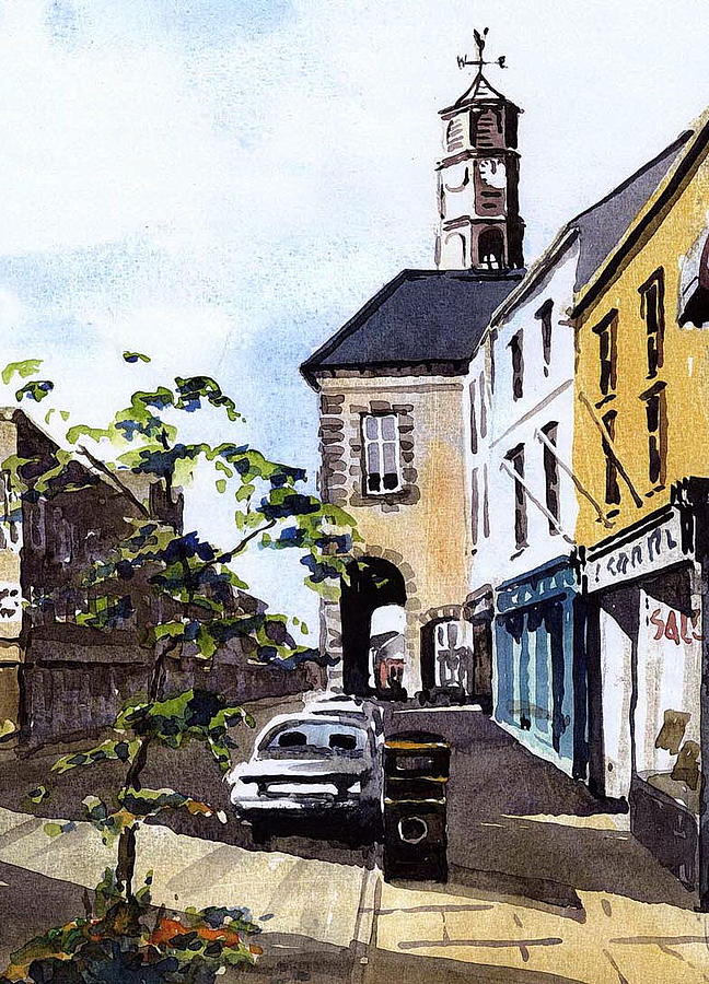 High Street Kilkenny Painting by Val Byrne