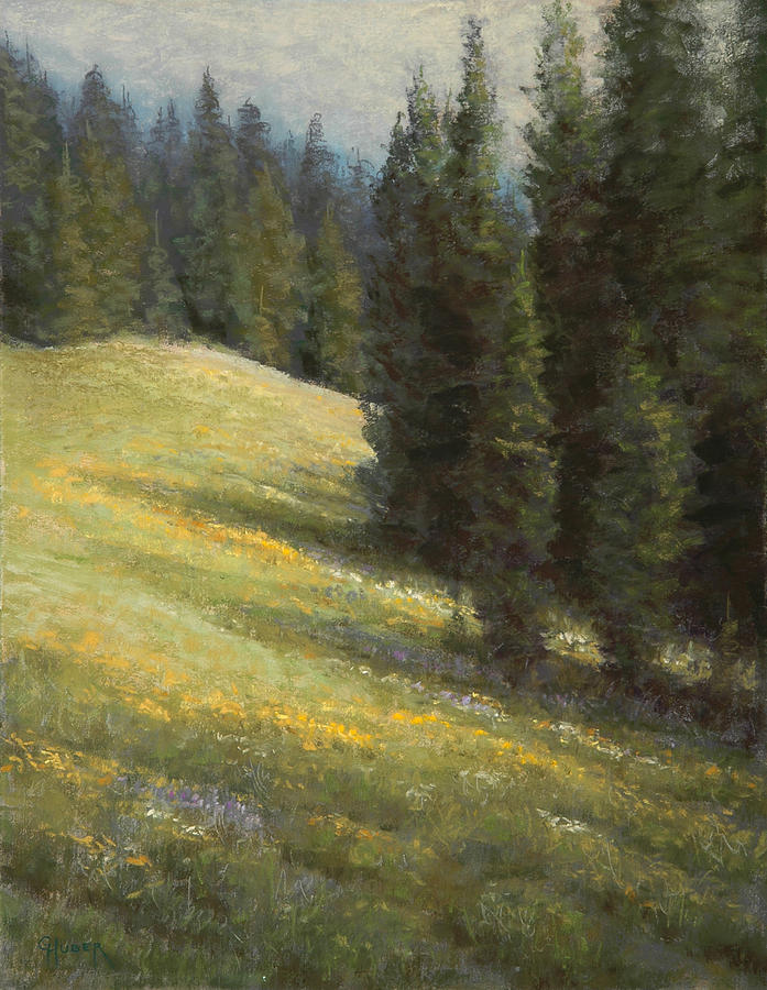 Pastel Painting - High Summer by Gary Huber Pastel Painting - High Summer by Gary Huber