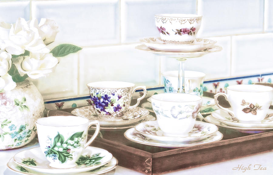 Tea Photograph - High Tea by Holly Kempe