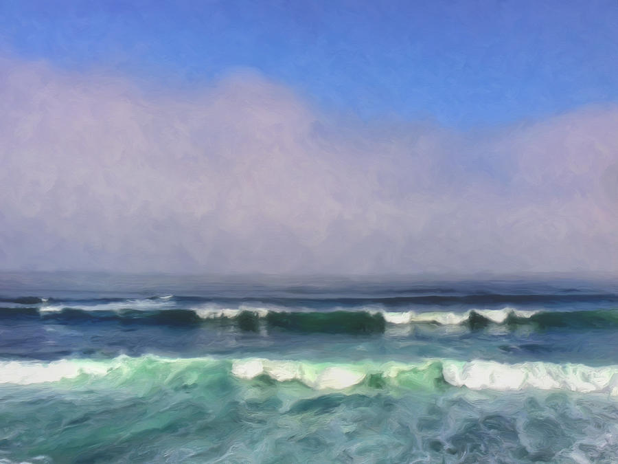 High Tide and Morning Fog Painting by Dominic Piperata