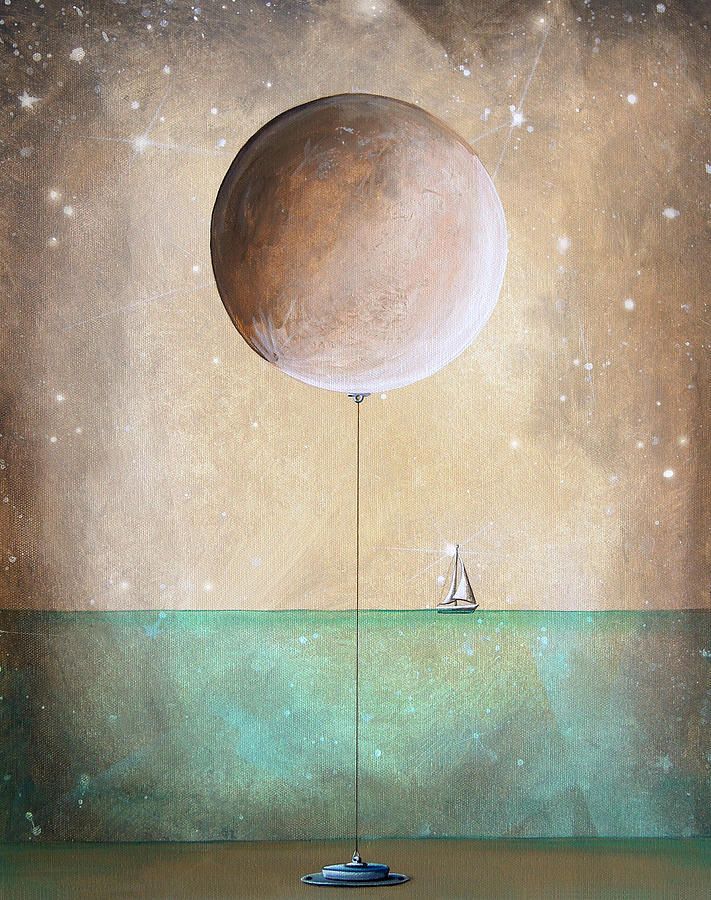 Space Painting - High Tide by Cindy Thornton