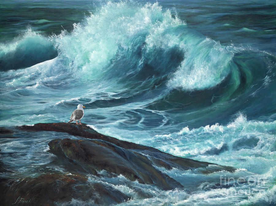 High Tide Painting by Jeanette French