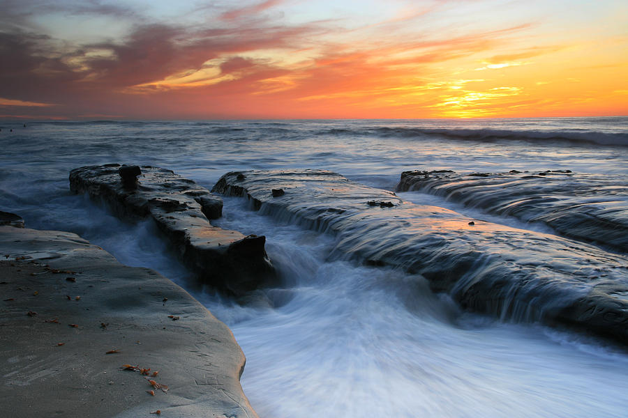 Nature Photograph - High Tide Sunset 2 by Scott Cunningham