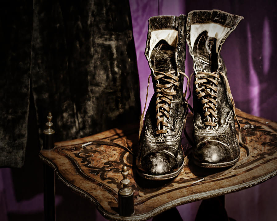 Boot Photograph - High Top Shoes by Nikolyn McDonald