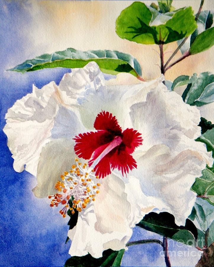 high voltage hibiscus -SOLD Painting by Lisa Pope