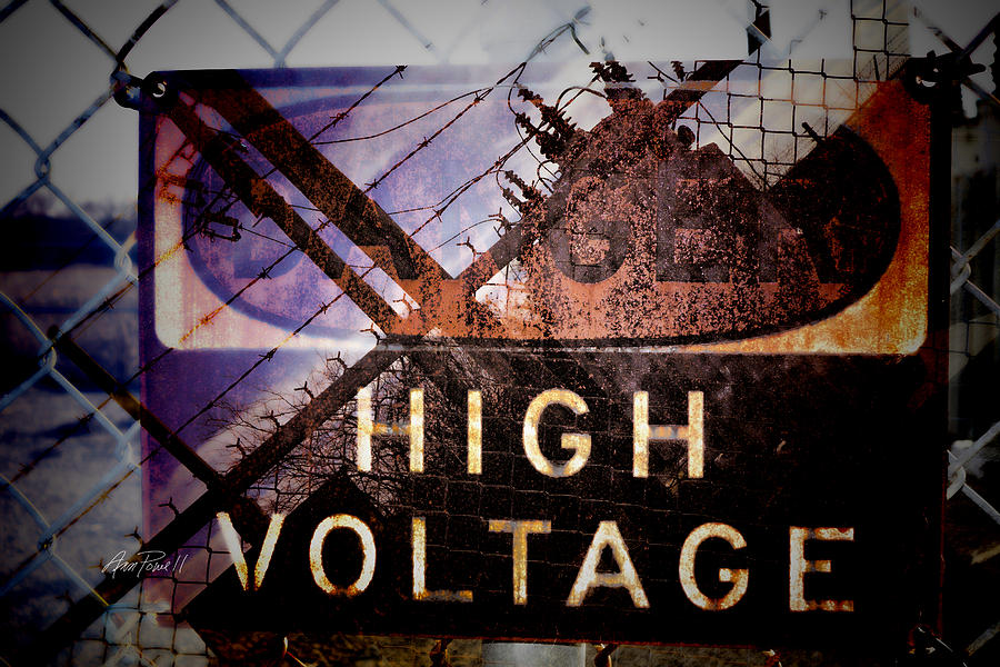 High Voltage - photomontage  Photograph by Ann Powell
