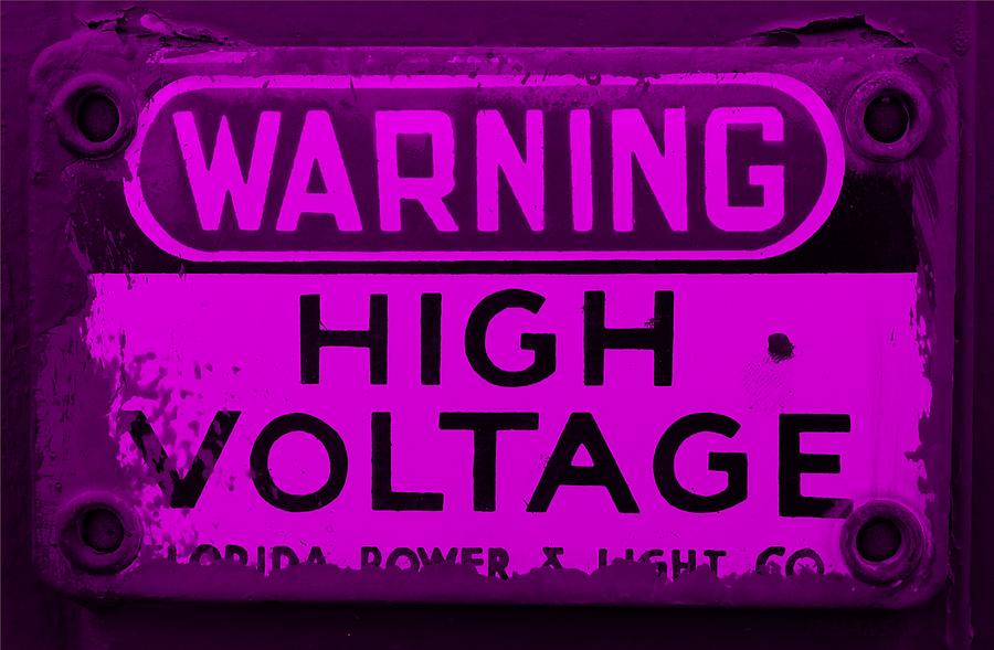 High Voltage Purple Photograph