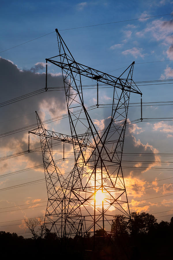 High Voltage Tower Photograph by Melinda Fawver