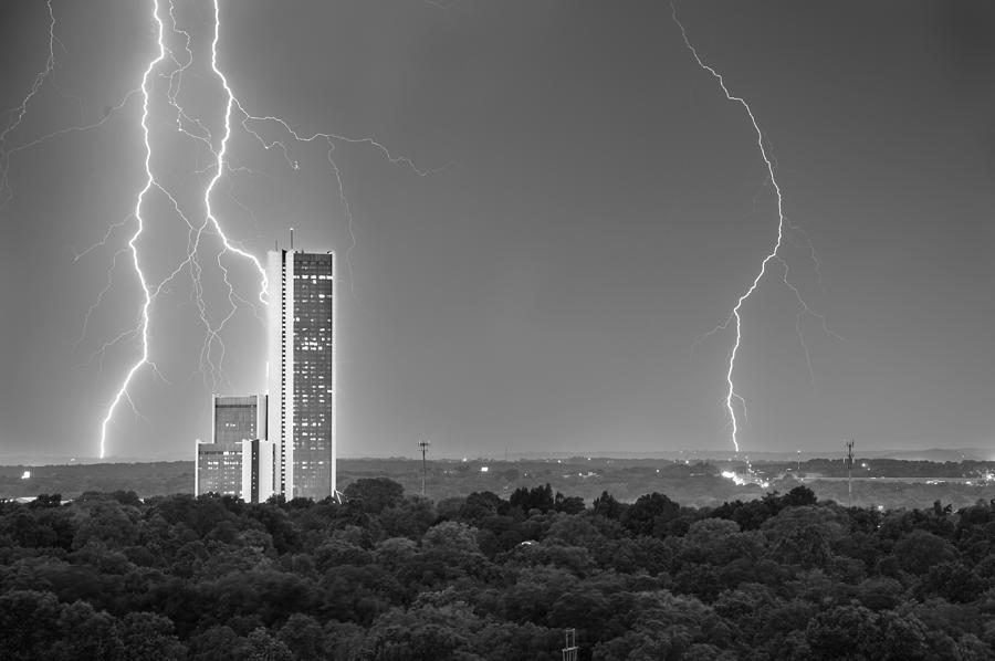 High Voltage Towers - Tulsa Oklahoma Photograph by Gregory Ballos