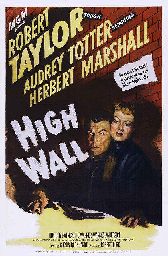 High Wall, Us Poster, From Left Robert Photograph by Everett