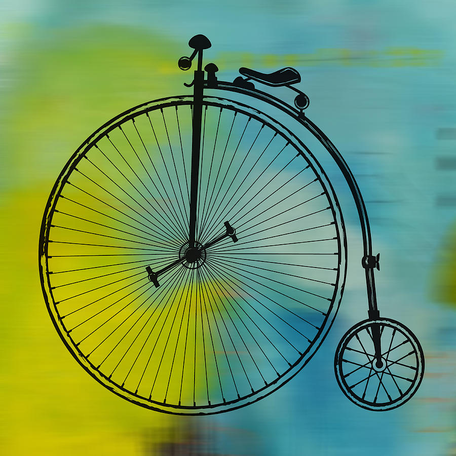 High Wheel Bicycle Digital Art by Marvin Blaine