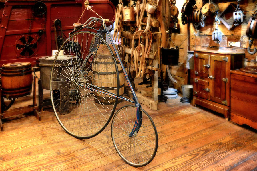 Bicycle Photograph - High Wheel Penny-farthing Bike by Alexandra Till