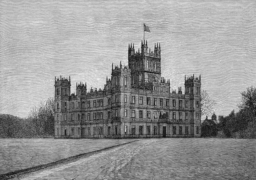 Highclere Castle (architect Sir Drawing by Mary Evans Picture Library ...