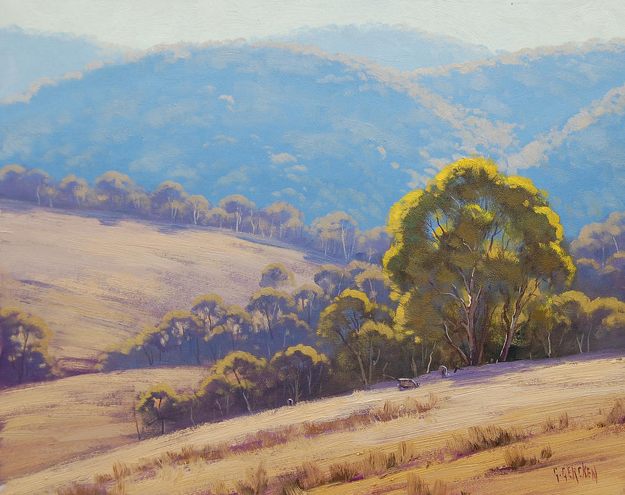 Highland Grazing Lithgow Painting