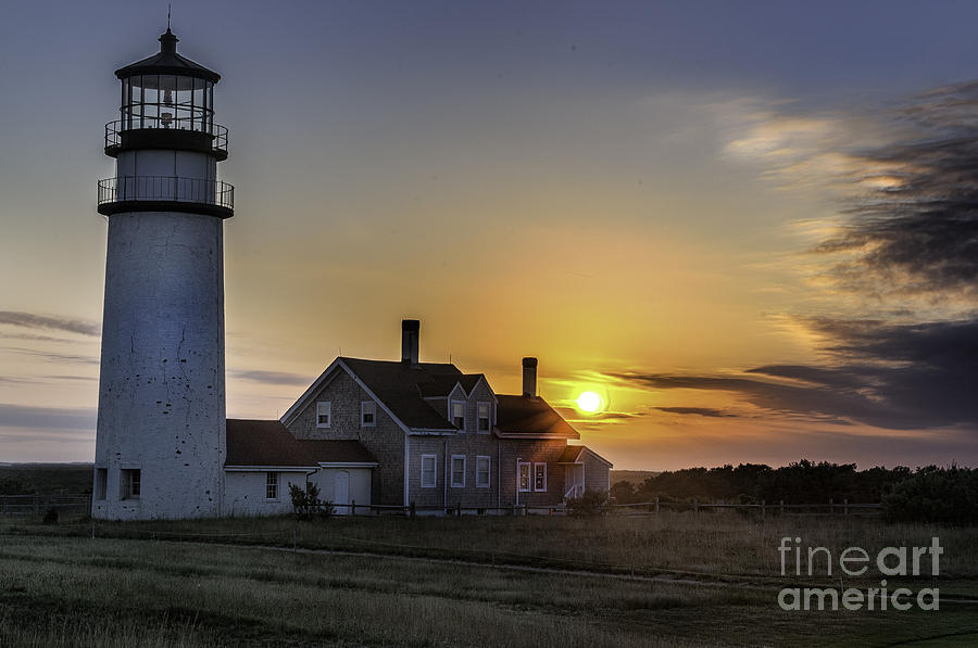 Highland Lighthouse At Sunset Cape Cod Photograph By T S Photo Art