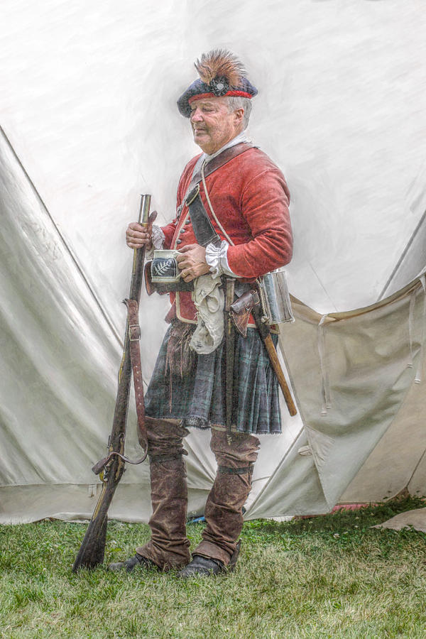 Highlander In Camp Digital Art by Randy Steele