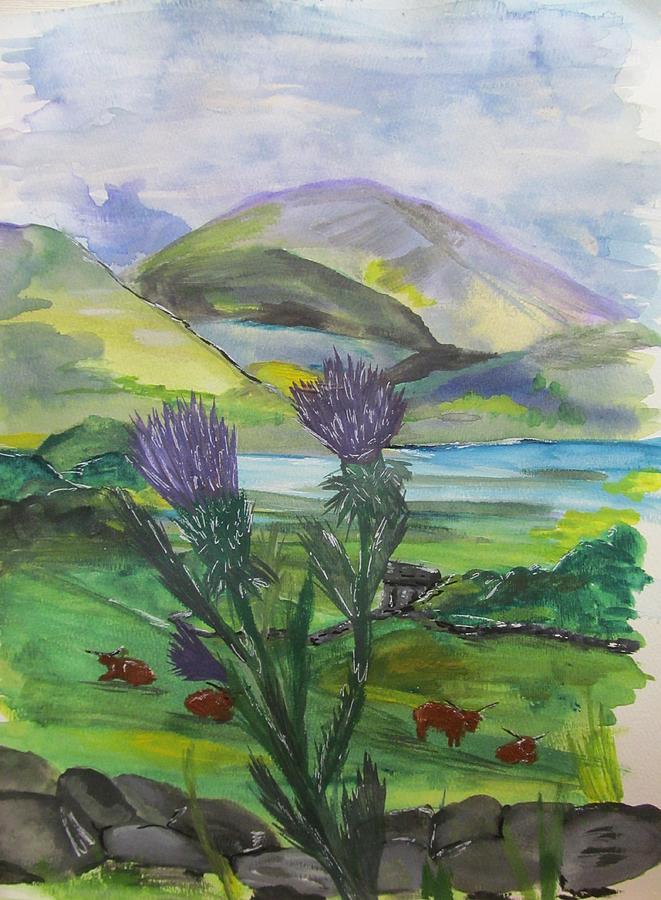 Highlands Painting by Susan Voidets