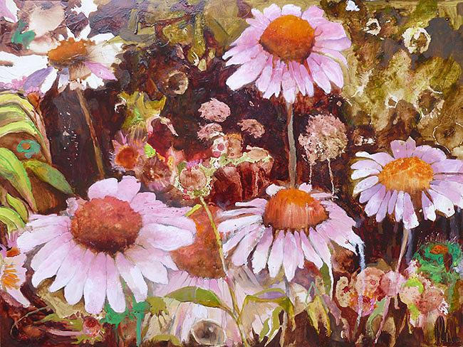 Cityscape Painting - Highline Flowers by Joanne Orce Cityscape Painting - Highline Flowers by Joanne Orce