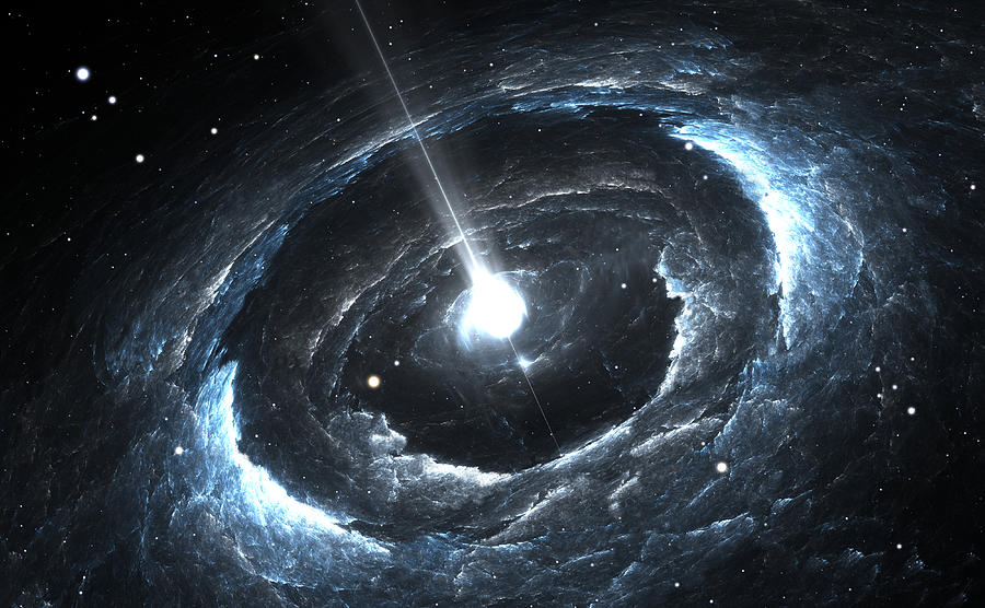 Highly magnetized rotating neutron star Photograph by Pitris