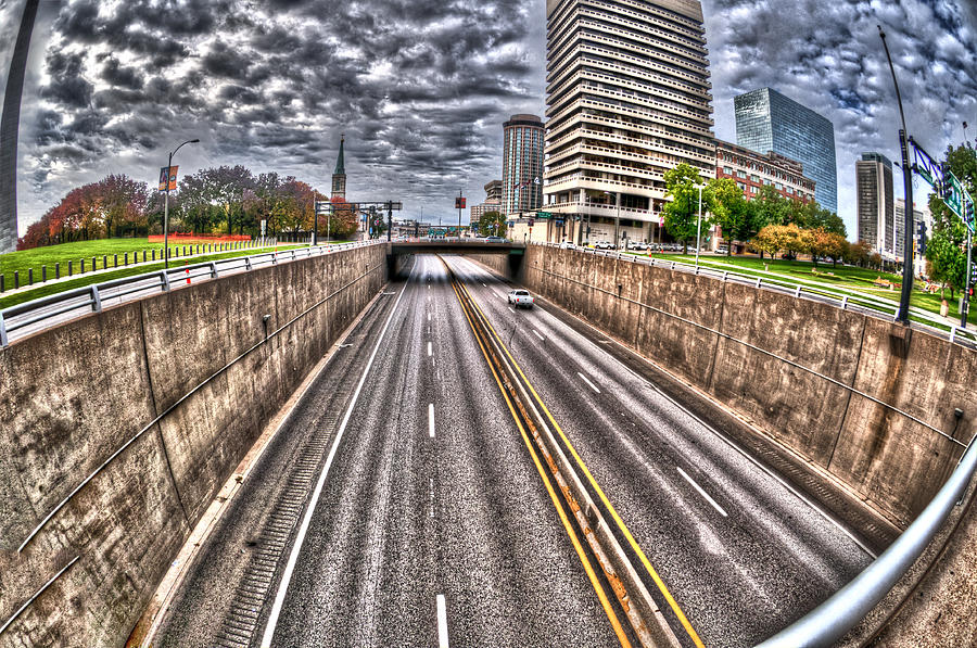 Highway into St. Louis Photograph by Deborah Klubertanz
