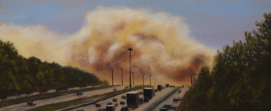 Highway Nightmare Painting by Alan Mager