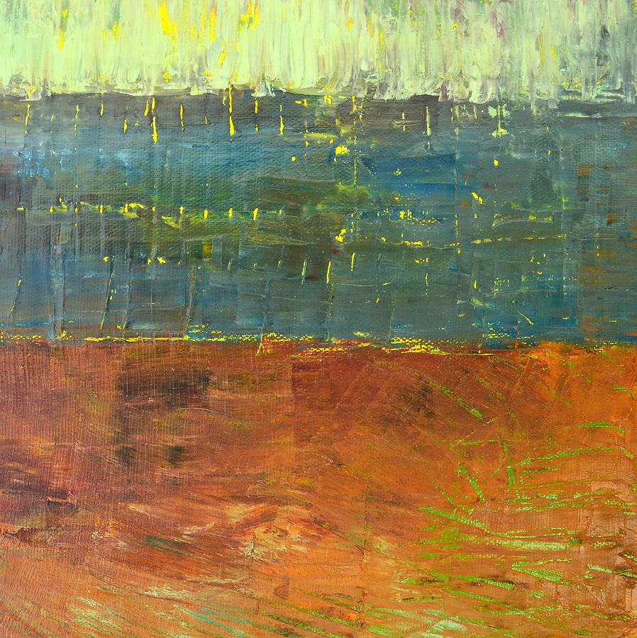 Abstract Painting - Highway Series - River by Michelle Calkins