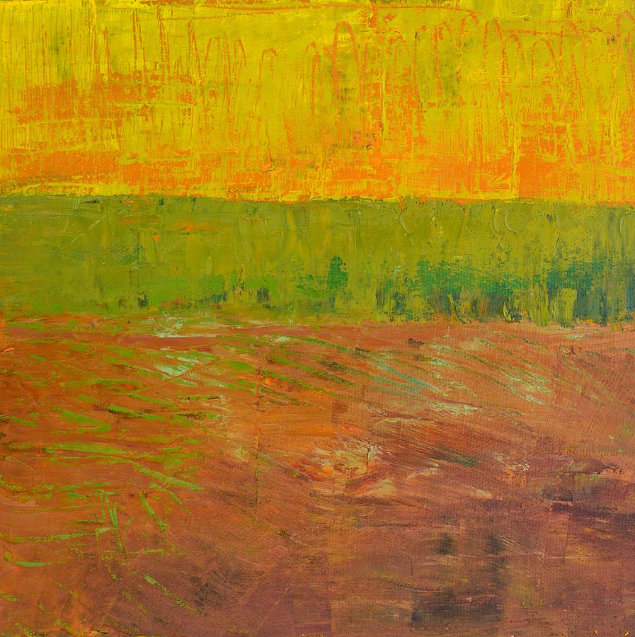 Abstract Painting - Highway Series - Soil by Michelle Calkins