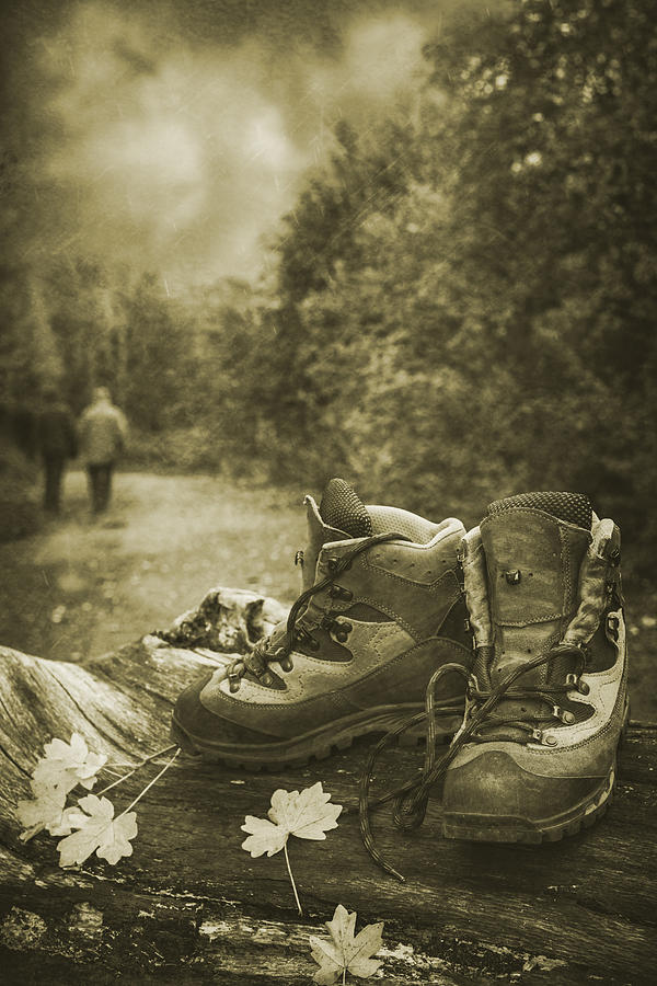 Boot Photograph - Hiking Boots by Amanda Elwell