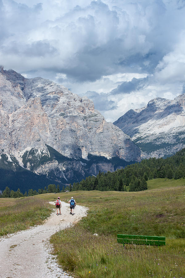 Hiking in the Dolomites Photograph by Vance Bell