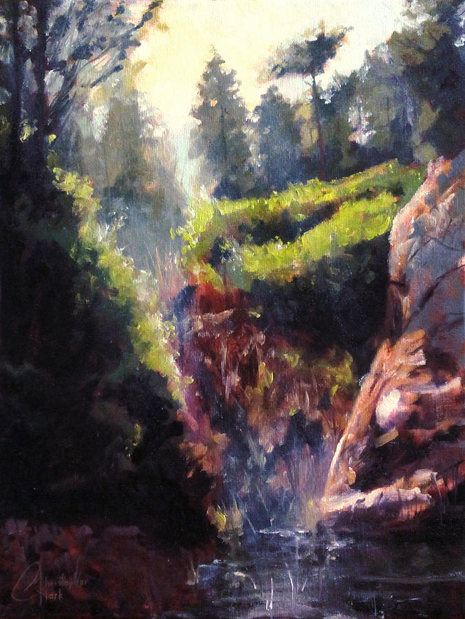 Hiking in the Flatiron Mountains Boulder Colorado Painting by ...