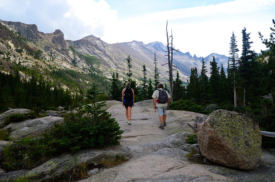Hiking In The Rocky Mountains Photograph by Walt Sterneman