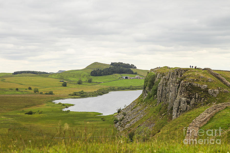 Nature Photograph - Hiking on the Hadrian wall by Patricia Hofmeester