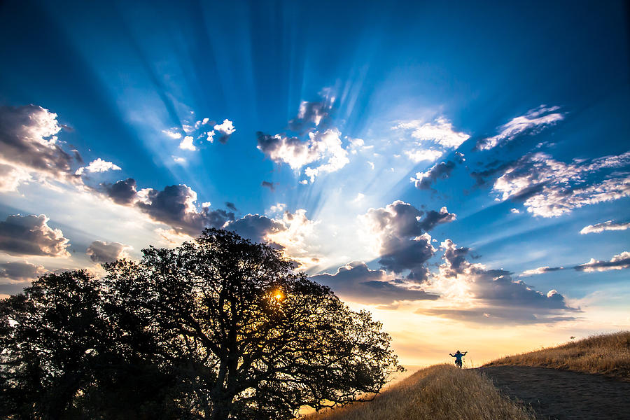 Antioch Photograph - Hiking The Hills At Sunrise by Marc Crumpler