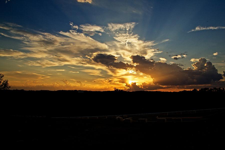 Sunset Photograph - Hill Country Sunset by Dave Files