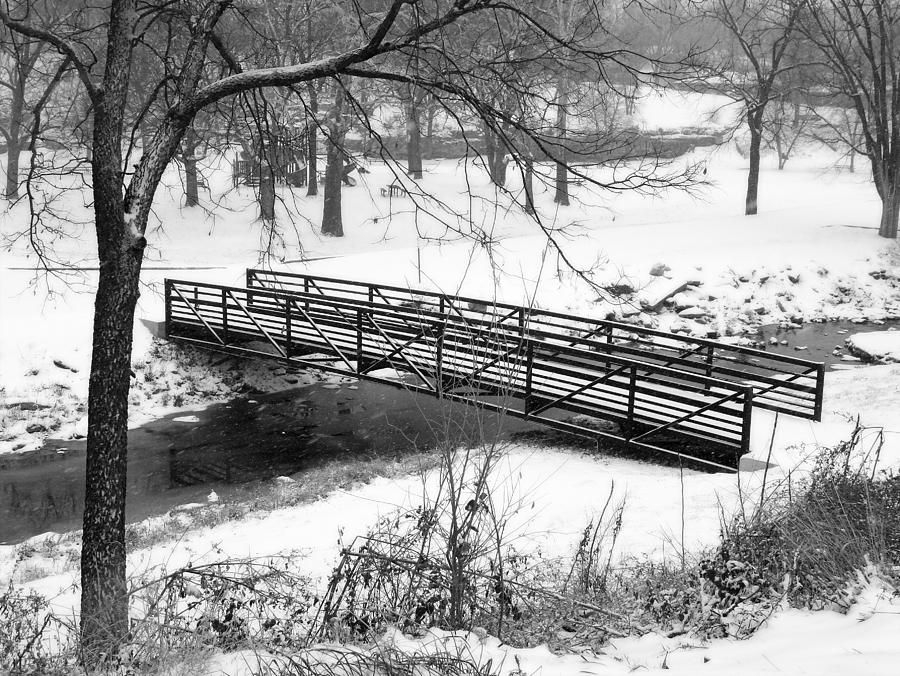 Hill Park Stream and Bridge Photograph by Ellen Tully